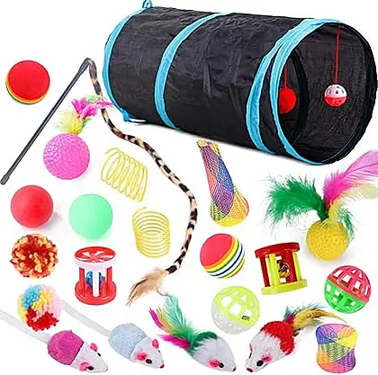 Speedy Panther 22-Piece Cat Toy Extravaganza