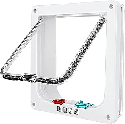 Lessmon's Versatile Cat Flap: Ease & Safety Combined