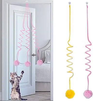 Purr-fect Door Hanging Cat Toy Duo