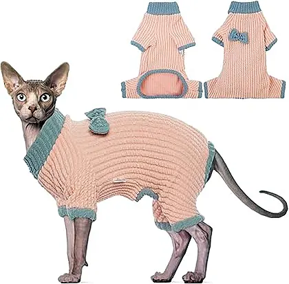 DENTRUN Comfy Cat Jumper for Sphynx & Co