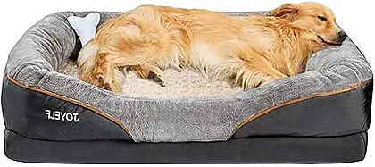 JOYELF XL Memory Foam Dog Bed - A Royal Slumber for Your Canine