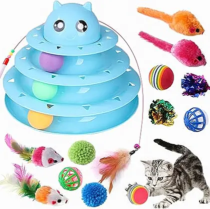 Wefine 14-Piece Interactive Cat Toy Extravaganza