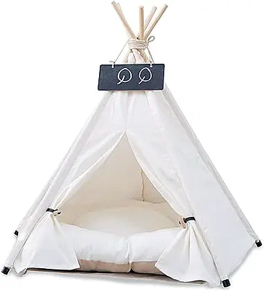 Pet Teepee Dog & Cat Bed with Cushion