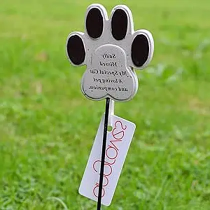 Special Cat Paw Print Memorial Tribute