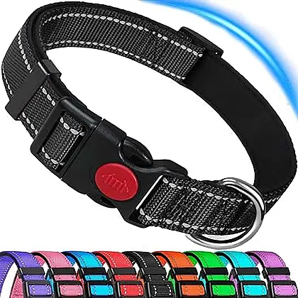 ATETEO Durable and Reflective Dog Collar