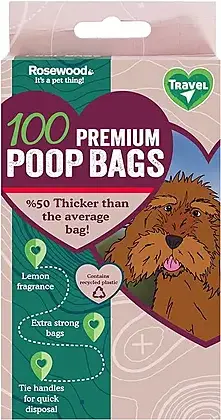 Rosewood's 100 Premium Eco-Friendly Poop Bags