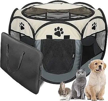 Portable Puppy Playpen by JOiROFLL: A Safe Haven for Your Furry Friend