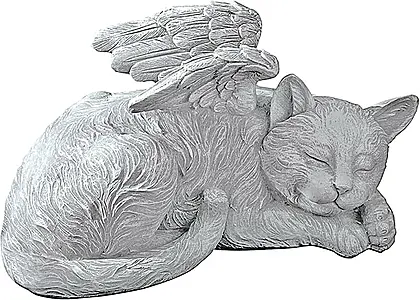 Angelic Cat Memorial Statue by Design Toscano