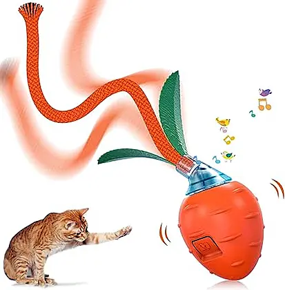 IOKHEIRA Interactive Cat Carrot: A Whimsical Chase Toy