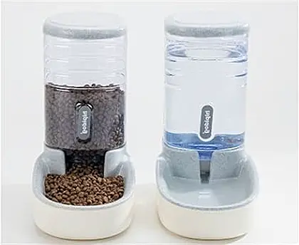 LZQPEARL Pet Automatic Feeder and Watering Bowl Set