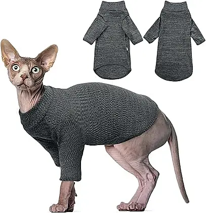 Cosy Turtleneck Sweater for Hairless Cats