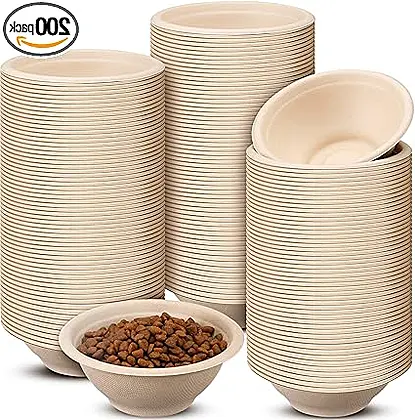 Handy 200-Pack Disposable Pet Bowls