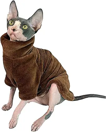 Cozy Cashmere Turtleneck for Sphynx Cats