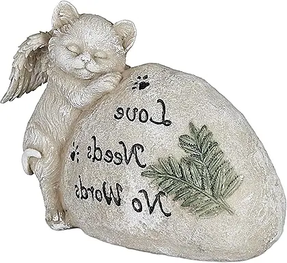 A Cherished Memorial: The Relaxdays Cat Angel Grave Ornament