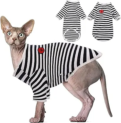 Cozy Cotton Clothes for Hairless Cats