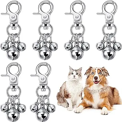 6 Pieces Pet Bells for Collars - Loud, Playful Charm for Your Pet's Collar