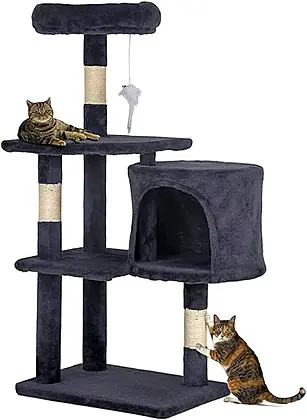 Cosy Cat Tower: 95cm Multi-Level Cat Tree