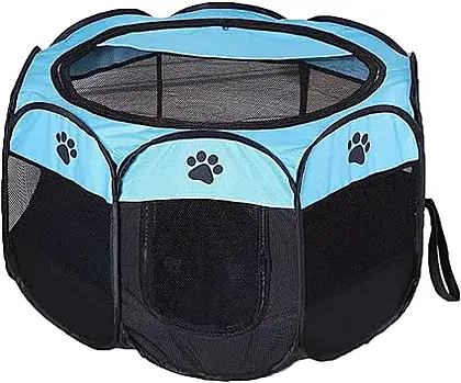 Aoweika Portable Pet Paradise: The Ultimate Playpen for Your Furry Friends