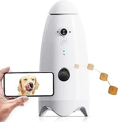 Smart Pet Companion: Dog Camera with Treat Tossing Feature