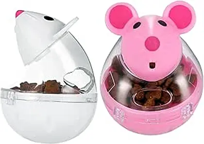 Fantesi Mouse-Shaped Cat Food Ball Dispenser