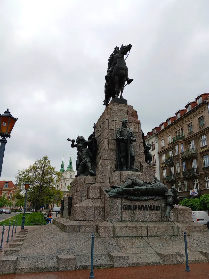 Grunwald Monument (Pomnik Grunwaldzki) in Jan Matejko Square