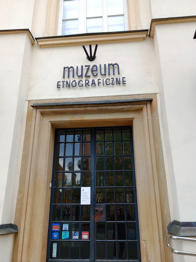 Entrance to the Ethnographic Museum in Kraków in Plac Wolnica